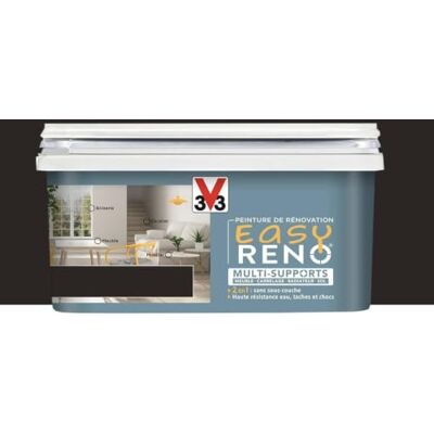 V33 Peinture Multi-Supports Easy Réno Noir graphite 2 L - Publicité V33 Peinture Multi-Supports Easy Réno Noir graphite 2 L - Publicité