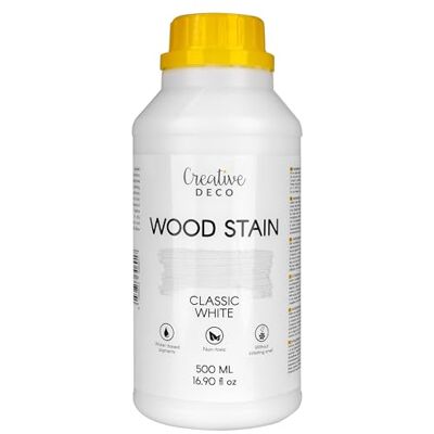 Creative Teinte Bois Blanc 500ml Teinture à Séchage Rapide - Publicité Creative Teinte Bois Blanc 500ml Teinture à Séchage Rapide - Publicité