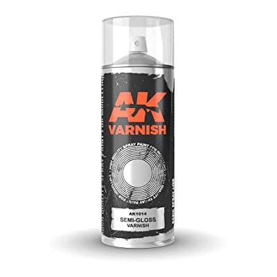 AK Interactive AK SPRAY AK1014 Semi-Gloss Varnish (400ml) (2 nozzles) - Publicité AK Interactive AK SPRAY AK1014 Semi-Gloss Varnish (400ml) (2 nozzles) - Publicité