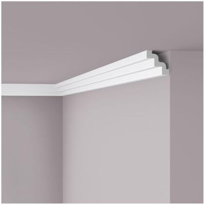 NMC NOMASTYL ST3-box-10 Corniche moderne légère pour intérieur - Publicité NMC NOMASTYL ST3-box-10 Corniche moderne légère pour intérieur - Publicité