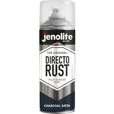 JENOLITE - Directorust Satin Multi Surface Paint - Charcoal - 400ml - Publicité JENOLITE - Directorust Satin Multi Surface Paint - Charcoal - 400ml - Publicité
