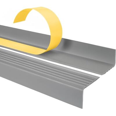 Garmin Nez de Marche PVC 40 x 25 mm Antidérapant Gris, 200 cm Protège-bord d'escalier autocollant, évite l'usure et les glissades, finition esthétique des marches - Publicité Garmin Nez de Marche PVC 40 x 25 mm Antidérapant Gris, 200 cm Protège-bord d'escalier autocollant, évite l'usure et les glissades, finition esthétique des marches - Publicité
