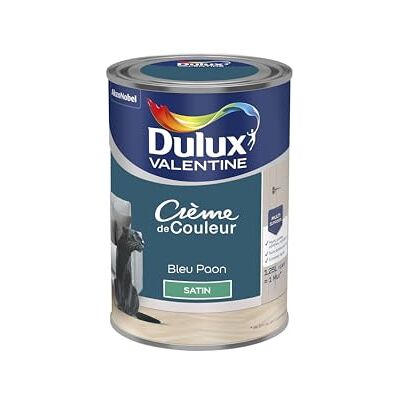 Peinture Satinée Dulux Valentine Paon Bleu - Peinture - Publicité Peinture Satinée Dulux Valentine Paon Bleu - Peinture - Publicité