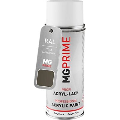 PRiME RAL 7013 Gris brun / Brown grey mat satiné, bombe de peinture acrylique bombe aérosol 400 ml, à séchage rapide - Publicité PRiME RAL 7013 Gris brun / Brown grey mat satiné, bombe de peinture acrylique bombe aérosol 400 ml, à séchage rapide - Publicité