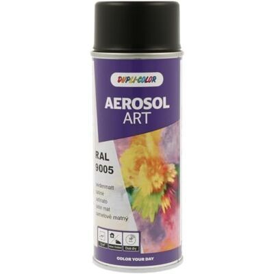 DUPLI-COLOR Art en aérosol RAL 9005 noir profond satiné - Peinture en spray - Publicité DUPLI-COLOR Art en aérosol RAL 9005 noir profond satiné - Peinture en spray - Publicité