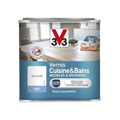 V33 Vernis Protect Cuisine Salle de Bains Mat Incolore - Publicité V33 Vernis Protect Cuisine Salle de Bains Mat Incolore - Publicité