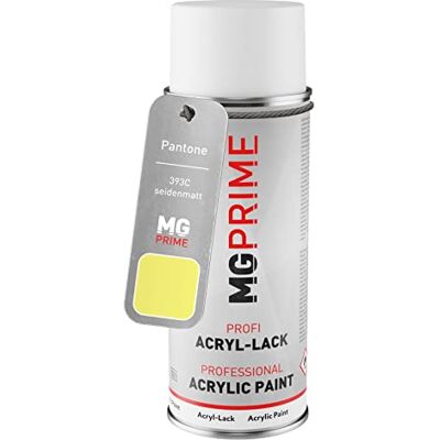 PRiME Pantone 393C Yellow mat satiné, bombe de peinture acrylique bombe aérosol 400 ml, à séchage rapide - Publicité PRiME Pantone 393C Yellow mat satiné, bombe de peinture acrylique bombe aérosol 400 ml, à séchage rapide - Publicité