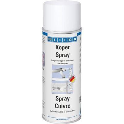 WEICON Spray Cuivre 400 ml/Spray métallique de haute qualité/Résistant aux intempéries/Teinte : cuivre-métallique, mat - Publicité WEICON Spray Cuivre 400 ml/Spray métallique de haute qualité/Résistant aux intempéries/Teinte : cuivre-métallique, mat - Publicité
