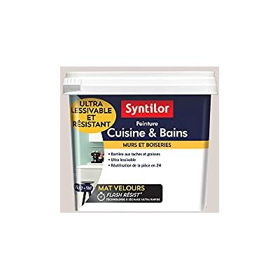 Syntilor Peinture Murale Cuisine & Bains Grès Tendre 0,75L - Publicité Syntilor Peinture Murale Cuisine & Bains Grès Tendre 0,75L - Publicité