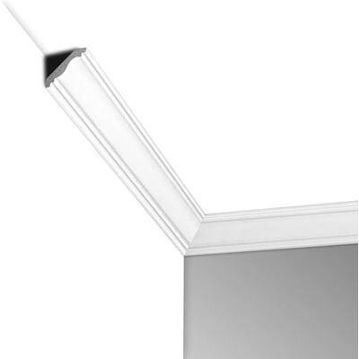 Art3d Lot de 10 Moulures de Plafond Blanches en Polystyrène à Fort Impact Installées avec de la colle, longueur totale de 14,3m - Publicité Art3d Lot de 10 Moulures de Plafond Blanches en Polystyrène à Fort Impact Installées avec de la colle, longueur totale de 14,3m - Publicité