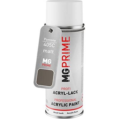 PRiME Pantone 405C Grey mat, bombe de peinture acrylique bombe aérosol 400 ml, à séchage rapide - Publicité PRiME Pantone 405C Grey mat, bombe de peinture acrylique bombe aérosol 400 ml, à séchage rapide - Publicité