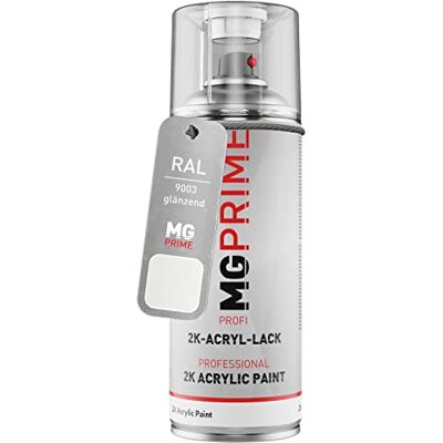 PRiME RAL 9003 Blanc de sécurité/Signal white brillant acrylique bombe aérosol 2C 400ml séchage rapide - Publicité PRiME RAL 9003 Blanc de sécurité/Signal white brillant acrylique bombe aérosol 2C 400ml séchage rapide - Publicité