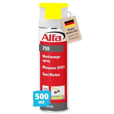 Alfa Spray de marquage – Traceur chantier jaune fluo – 500 ml – 6 pièces - Publicité Alfa Spray de marquage – Traceur chantier jaune fluo – 500 ml – 6 pièces - Publicité