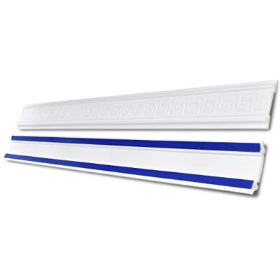 Decosa Cimaise autocollante SKFP48.1 (Ramona) polystyrène extra dur blanc 48 mm longueur 1,5 m 10 pièces (=15 m) - Publicité Decosa Cimaise autocollante SKFP48.1 (Ramona) polystyrène extra dur blanc 48 mm longueur 1,5 m 10 pièces (=15 m) - Publicité