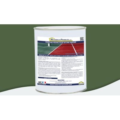 MATPRO Peinture résine pour bitume Enrobé 6 Kg Couleur Vert Tennis, Haute Résistance, Idéale pour Routes et Parkings, Application Facile, Compatible avec Surfaces Bitumées - Publicité MATPRO Peinture résine pour bitume Enrobé 6 Kg Couleur Vert Tennis, Haute Résistance, Idéale pour Routes et Parkings, Application Facile, Compatible avec Surfaces Bitumées - Publicité
