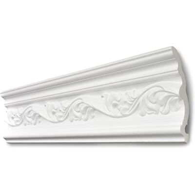 Decosa Moulure G34 (Greta) polystyrène blanc 75 x 120 mm longueur 2 m 10 pièces (=20 m) - Publicité Decosa Moulure G34 (Greta) polystyrène blanc 75 x 120 mm longueur 2 m 10 pièces (=20 m) - Publicité