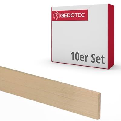 Gedotec Baguettes en bois pour bricoler et construire en hêtre 95 cm 10 pièces 3x23x950 mm BASIC polyvalent pour bricoler et construire des objets divers - Publicité Gedotec Baguettes en bois pour bricoler et construire en hêtre 95 cm 10 pièces 3x23x950 mm BASIC polyvalent pour bricoler et construire des objets divers - Publicité