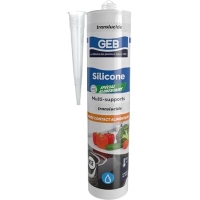 Geb Silicone Alimentaire NSF - Cartouche 280ml - Mastic Étanche - Publicité Geb Silicone Alimentaire NSF - Cartouche 280ml - Mastic Étanche - Publicité