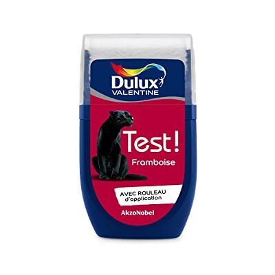 DULUX VALENTINE Échantillon de peinture satinée à la framboise - Type de produit - Publicité DULUX VALENTINE Échantillon de peinture satinée à la framboise - Type de produit - Publicité