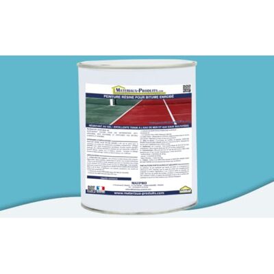 MATPRO Peinture résine pour bitume enrobé 6 Kg Bleu clair - Publicité MATPRO Peinture résine pour bitume enrobé 6 Kg Bleu clair - Publicité