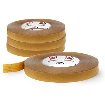 Alfa 145 Twin Ruban adhésif double face, 4 pièces, 20 mm x 50 m, pour pare-vapeur, frein vapeur, membrane de sous-toiture - Publicité Alfa 145 Twin Ruban adhésif double face, 4 pièces, 20 mm x 50 m, pour pare-vapeur, frein vapeur, membrane de sous-toiture - Publicité