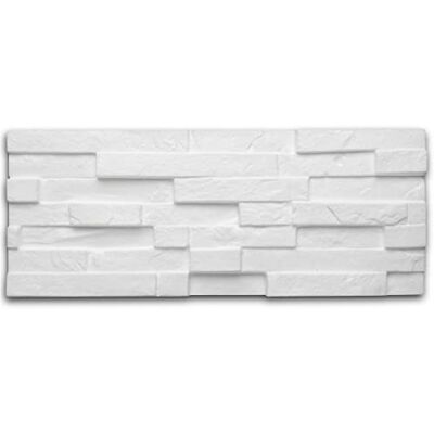 Decosa Panneau mural à décorer Sierra 3D-relief aspect briquette polystyrène blanc 20 x 50 cm 14 sachets (=7 m2) - Publicité Decosa Panneau mural à décorer Sierra 3D-relief aspect briquette polystyrène blanc 20 x 50 cm 14 sachets (=7 m2) - Publicité