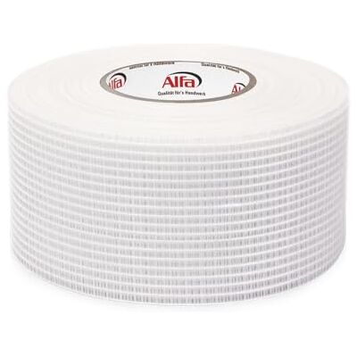 Alfa 545 Ruban adhésif de renforcement, 1 pièce, 100 mm x 90 m, intérieur/extérieur, bande autocollante en fibre de verre résistante à la déchirure - Publicité Alfa 545 Ruban adhésif de renforcement, 1 pièce, 100 mm x 90 m, intérieur/extérieur, bande autocollante en fibre de verre résistante à la déchirure - Publicité