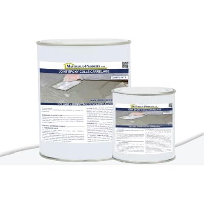 MATPRO Joint Époxy Colle Carrelage Bi-Composant Mortier de Jointoyage Étanche Piscine et Industrie Haute Résistance Chimique Sol-Mur Blanc 5Kg - Publicité MATPRO Joint Époxy Colle Carrelage Bi-Composant Mortier de Jointoyage Étanche Piscine et Industrie Haute Résistance Chimique Sol-Mur Blanc 5Kg - Publicité