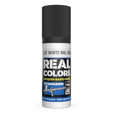 AK Interactive AK REAL COLORS RC806 Flat White RAL 9003 (17ml) (old RC004) - Publicité AK Interactive AK REAL COLORS RC806 Flat White RAL 9003 (17ml) (old RC004) - Publicité