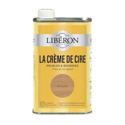 Libéron La Crème de Cire pour Bois Liquide Incolore 0,5L - Publicité Libéron La Crème de Cire pour Bois Liquide Incolore 0,5L - Publicité