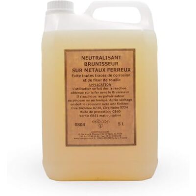 ART Neutralisant (0804) pour Brunisseur Métaux Ferreux (5L) - Publicité ART Neutralisant (0804) pour Brunisseur Métaux Ferreux (5L) - Publicité