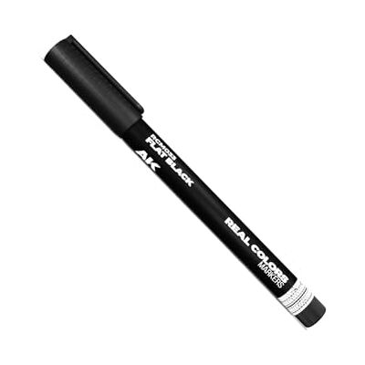 AK Interactive AK REAL COLORS MARKER RCM033 FLAT BLACK - Publicité AK Interactive AK REAL COLORS MARKER RCM033 FLAT BLACK - Publicité