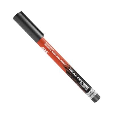 AK Interactive AK REAL COLORS MARKER RCM003 SIGNAL RED RAL 3020 - Publicité AK Interactive AK REAL COLORS MARKER RCM003 SIGNAL RED RAL 3020 - Publicité