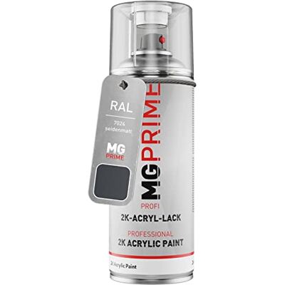 PRiME RAL 7024 Gris graphite/Graphite grey mat satiné acrylique bombe aérosol 2C 400ml séchage rapide - Publicité PRiME RAL 7024 Gris graphite/Graphite grey mat satiné acrylique bombe aérosol 2C 400ml séchage rapide - Publicité