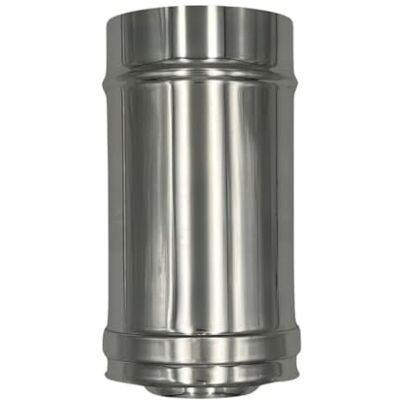 EINSIDE Tuyau double paroi en acier inoxydable AISI 316 longueur 250 mm, cheminée avec isolation en laine de roche, ø 80-130 mm - Publicité EINSIDE Tuyau double paroi en acier inoxydable AISI 316 longueur 250 mm, cheminée avec isolation en laine de roche, ø 80-130 mm - Publicité