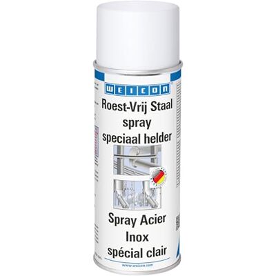 WEICON Spray Acier Inox, spécial clair 400 ml / Revêtement anticorrosif 400 ml / Teinte : inox-métallique, clair - Publicité WEICON Spray Acier Inox, spécial clair 400 ml / Revêtement anticorrosif 400 ml / Teinte : inox-métallique, clair - Publicité