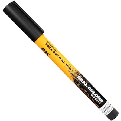 AK Interactive AK REAL COLORS MARKER RCM004 YELLOW RAL1003 - Publicité AK Interactive AK REAL COLORS MARKER RCM004 YELLOW RAL1003 - Publicité