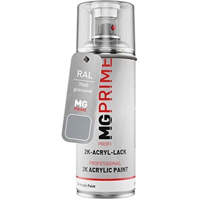 PRiME RAL 7040 Gris fenêtre/Window grey brillant acrylique bombe aérosol 2C 400ml séchage rapide - Publicité PRiME RAL 7040 Gris fenêtre/Window grey brillant acrylique bombe aérosol 2C 400ml séchage rapide - Publicité