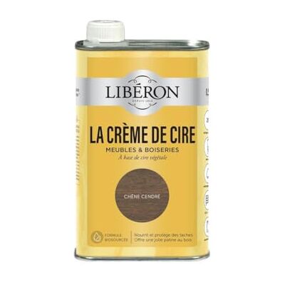Libéron La crème de cire pour bois, liquide, Chêne cendré 0,5L - Publicité Libéron La crème de cire pour bois, liquide, Chêne cendré 0,5L - Publicité