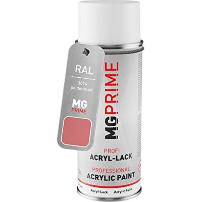 PRiME RAL 3014 Vieux rose / Antique pink mat satiné, bombe de peinture acrylique bombe aérosol 400 ml, à séchage rapide - Publicité PRiME RAL 3014 Vieux rose / Antique pink mat satiné, bombe de peinture acrylique bombe aérosol 400 ml, à séchage rapide - Publicité