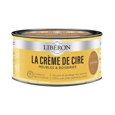 Libéron La crème de cire pour bois, en pâte, Chêne doré 500ml - Publicité Libéron La crème de cire pour bois, en pâte, Chêne doré 500ml - Publicité