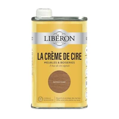 Libéron La crème de cire pour bois, liquide, Noyer fumé 0,5L - Publicité Libéron La crème de cire pour bois, liquide, Noyer fumé 0,5L - Publicité