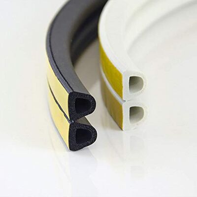 DQ-PP 20m joint d'étanchéité fenetre et porte 12 x 10mm noir D profil EPDM - Publicité DQ-PP 20m joint d'étanchéité fenetre et porte 12 x 10mm noir D profil EPDM - Publicité