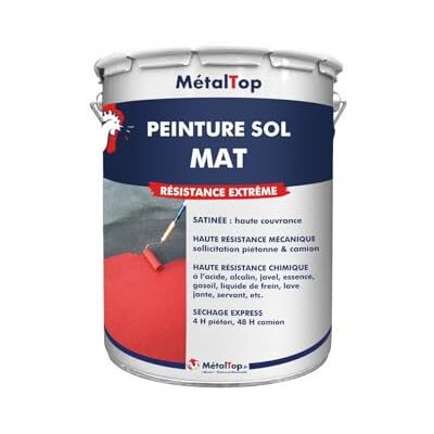 Metaltop Peinture Sol Mat Ivoire Ton pierre RAL 1015-1 L Finition mate pour béton de garage, atelier ou entrepôt - Publicité Metaltop Peinture Sol Mat Ivoire Ton pierre RAL 1015-1 L Finition mate pour béton de garage, atelier ou entrepôt - Publicité
