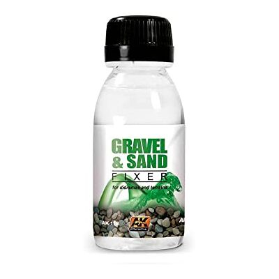 AK Interactive Adhésif Fixe pour gravier et sable Transparent 100ml - Publicité AK Interactive Adhésif Fixe pour gravier et sable Transparent 100ml - Publicité