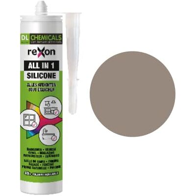Rexon - Silicone Universel - Taupe - 290 ml - Joint Sealant - Publicité Rexon - Silicone Universel - Taupe - 290 ml - Joint Sealant - Publicité