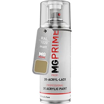 PRiME RAL 1020 Jaune olive/Olive yellow mat acrylique bombe aérosol 2C 400ml séchage rapide - Publicité PRiME RAL 1020 Jaune olive/Olive yellow mat acrylique bombe aérosol 2C 400ml séchage rapide - Publicité