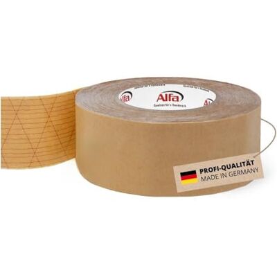 Alfa 226 Ruban adhésif spécial double-face StrongTac, 50 mm x 50 m, 1 pièce, pour montage de plinthes en tissu ou moquette, extrêmement fixant - Publicité Alfa 226 Ruban adhésif spécial double-face StrongTac, 50 mm x 50 m, 1 pièce, pour montage de plinthes en tissu ou moquette, extrêmement fixant - Publicité