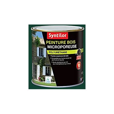 Syntilor Peinture Bois Ultra Protect Vert Basque Satiné 0,5L - Publicité Syntilor Peinture Bois Ultra Protect Vert Basque Satiné 0,5L - Publicité