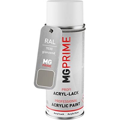 PRiME RAL 7030 Gris pierre/Stone grey bombe aérosol 400 ml brillant séchage rapide - Publicité PRiME RAL 7030 Gris pierre/Stone grey bombe aérosol 400 ml brillant séchage rapide - Publicité